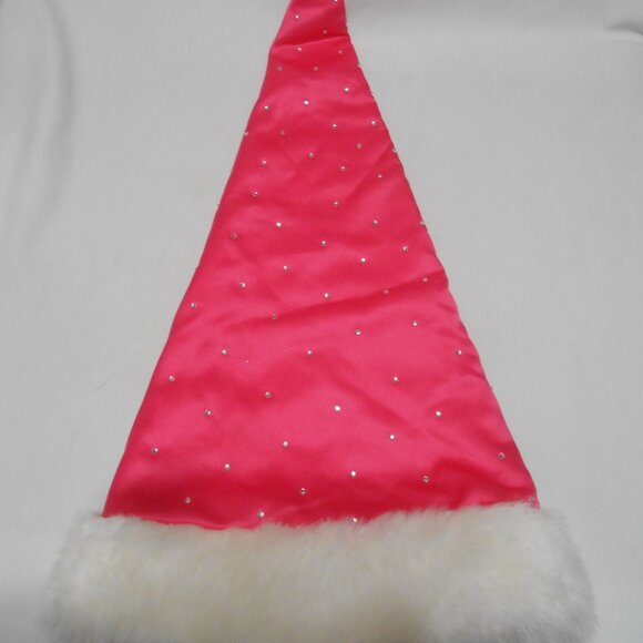 CUTE PINK VICTORIA'S SECRET SANTA HAT RHINESTONES ACCENTS LONG 23" π
NEW - Picture 7 of 9